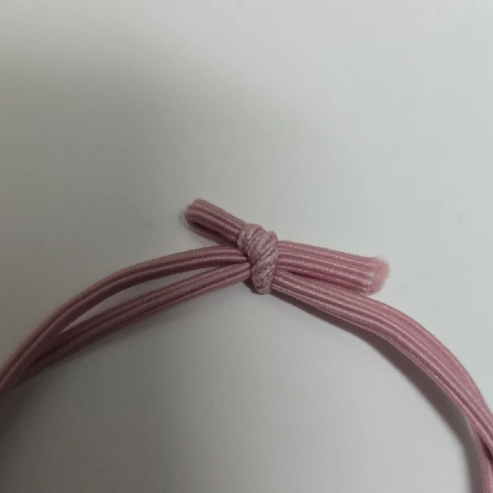 Pink and Blue Flower Hair Tie or Bracelet